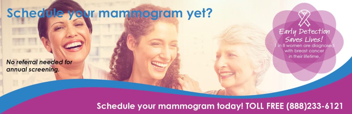 Schedule your mammogram yet?